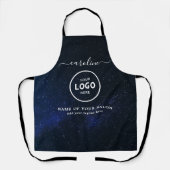  Trendy Modern Salon Logo Apron エプロン (正面)