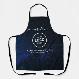 Trendy Modern Salon Logo Apron エプロン