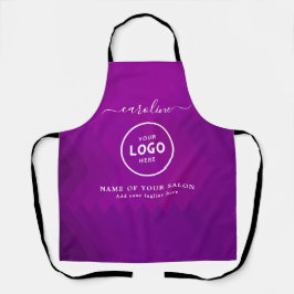 Trendy Modern Salon Logo Apron エプロン