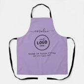  Trendy Modern Salon Logo Apron エプロン (正面)