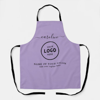  Trendy Modern Salon Logo Apron エプロン