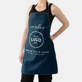  Trendy Modern Salon Logo Apron エプロン (インサイチュ)