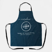  Trendy Modern Salon Logo Apron エプロン (正面)