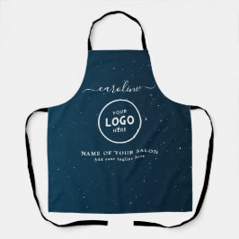 Trendy Modern Salon Logo Apron エプロン
