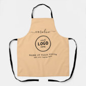 Trendy Modern Salon Logo Apron エプロン (正面)