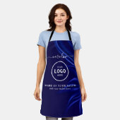 Trendy Modern Salon Logo Apron エプロン (着用した状態)