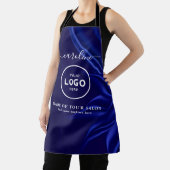 Trendy Modern Salon Logo Apron エプロン (インサイチュ)