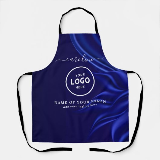 Trendy Modern Salon Logo Apron エプロン (正面)