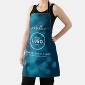 Trendy Modern Salon Logo Apron エプロン (インサイチュ)