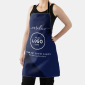Trendy Modern Salon Logo Apron エプロン (インサイチュ)