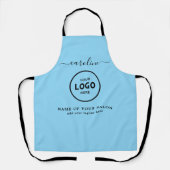  Trendy Modern Salon Logo Apron エプロン (正面)