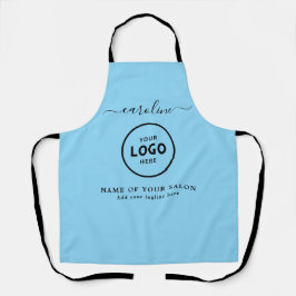  Trendy Modern Salon Logo Apron エプロン