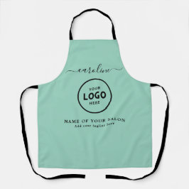  Trendy Modern Salon Logo Apron エプロン