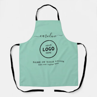  Trendy Modern Salon Logo Apron エプロン