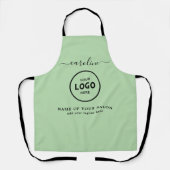 Trendy Modern Salon Logo Apron エプロン (正面)