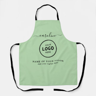  Trendy Modern Salon Logo Apron エプロン