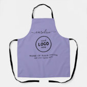  Trendy Modern Salon Logo Apron エプロン (正面)