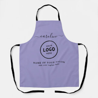  Trendy Modern Salon Logo Apron エプロン