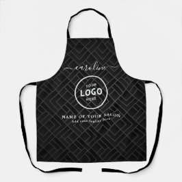Trendy Modern Salon Logo Apron エプロン