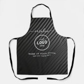 Trendy Modern Salon Logo Apron エプロン (正面)