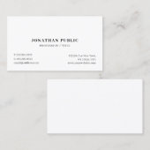 Trendy Modern Simple Elegant Professional Custom 名刺 (正面/裏面)