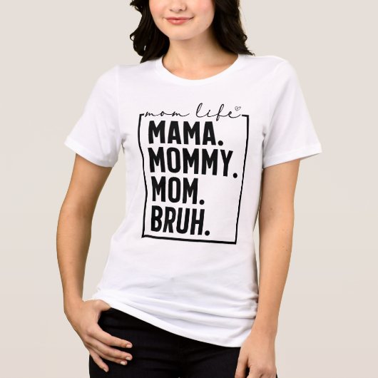 Trendy Mom Sarcastic Typography Tri-Blend Shirt トライブレンドＴシャツ (正面)