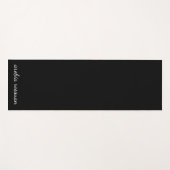 Trendy Monogram Modern Black Script Name Art ヨガマット (正面(横))