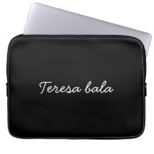 Trendy Monogram Modern Black Script Name Style