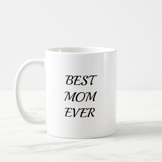 Trendy Mother Best Mom Ever Keepsake コーヒーマグカップ (左)