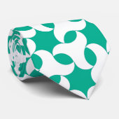 Trendy Necktie, Emerald Green Geometric Pattern ネクタイ (ロール)