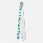 Trendy Necktie, Emerald Green Geometric Pattern ネクタイ (裏面)