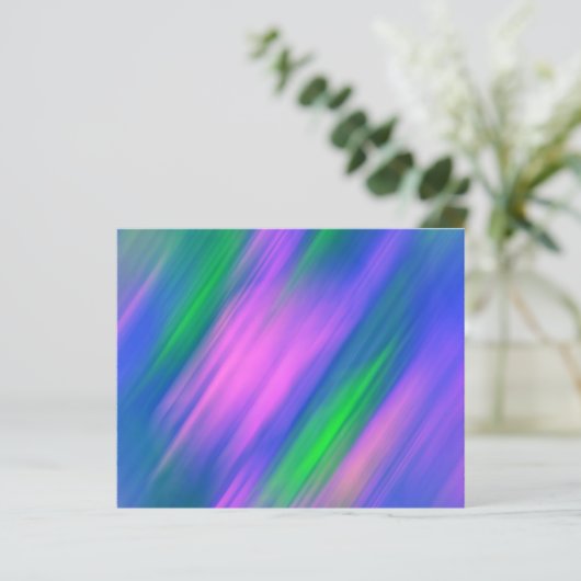 Trendy Neon Bright Blue green pink Abstract (スタンド正面)