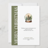 Trendy Neutral Christmas Ball Greeting Template シーズンカード (正面)