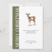 Trendy Neutral Christmas Greetings Printable Card シーズンカード (正面)