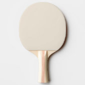 Trendy Oatmeal Beige Custom Ping Pong Paddle 卓球ラケット (裏面)