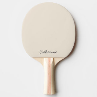 Trendy Oatmeal Beige Custom Ping Pong Paddle 卓球ラケット