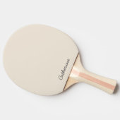 Trendy Oatmeal Beige Custom Ping Pong Paddle 卓球ラケット (横)