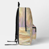 Trendy Opal Iridescent Holographic School Backpack プリントバックパック (左)