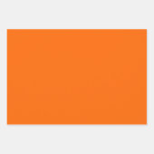 Trendy Orange, Pale Orange & Black Complementary ラッピングペーパーシート (正面2)