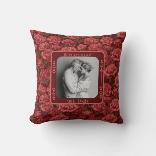 Trendy Parents 15Th Anniversary Throw Pillow クッション (正面)