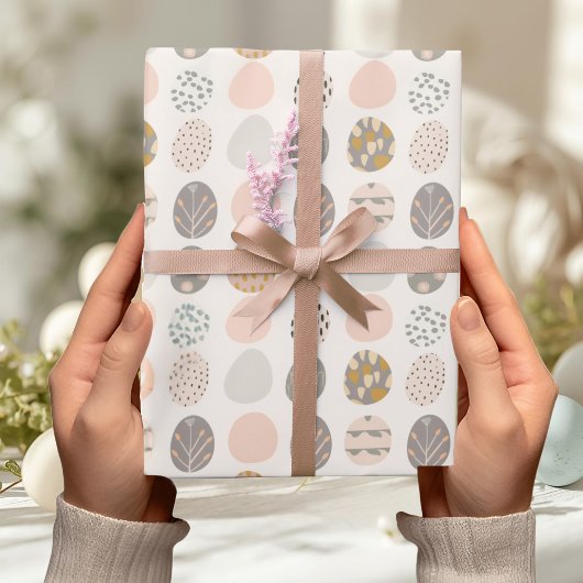 Trendy Pastel Easter Egg Wrapping Paper ラッピングペーパー