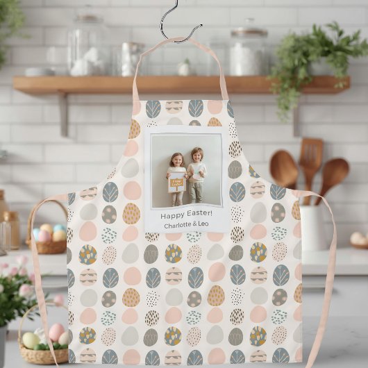 Trendy Pastel Easter Photo Apron | Personalized エプロン