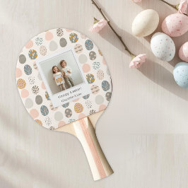 Trendy Pastel Easter Photo Paddle | Personalized 卓球ラケット