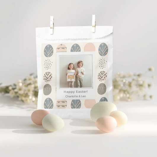 Trendy Pastel Easter Photo | Personalized フェイバーバッグ