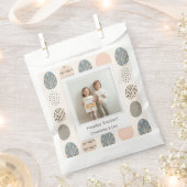 Trendy Pastel Easter Photo | Personalized フェイバーバッグ (クリップ留めされた状態)