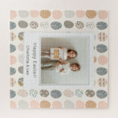 Trendy Pastel Easter Photo Puzzle | Personalized ジグソーパズル (横)