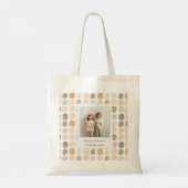 Trendy Pastel Easter Photo Tote Bag | Personalized トートバッグ (裏面)