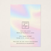 Trendy pastel rainbow modern earring display card (裏面)