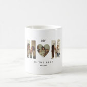 Trendy Personalized Photo MOM Heart Mug コーヒーマグカップ (中央)
