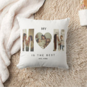 Trendy Personalized Photo MOM Heart Pillow クッション (ブランケット)